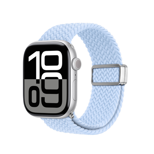Эластичный ремешок светло-синего цвета (Light Blue) для смарт часов Apple Watch размером 38, 40, 41 и 42MM, серия Mixture Ultra Series от Dux Ducis