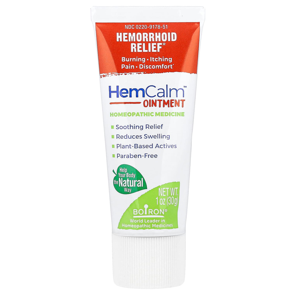 Boiron, HemCalm™, мазь от геморроя, 30 г (1 унция)