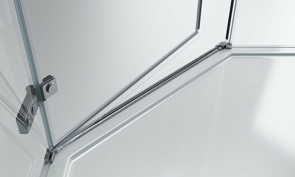 Душевой уголок BelBagno Kraft 80х80 KRAFT-P-1-80-C-Cr-R профиль Хром стекло прозрачное
