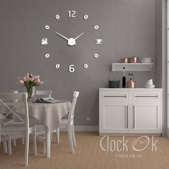 Настенные 3D часы Coffee