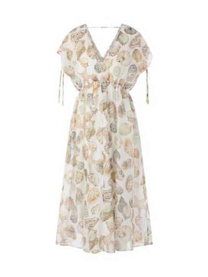 Marc Cain Сарафан из смеси хлопка и шелка