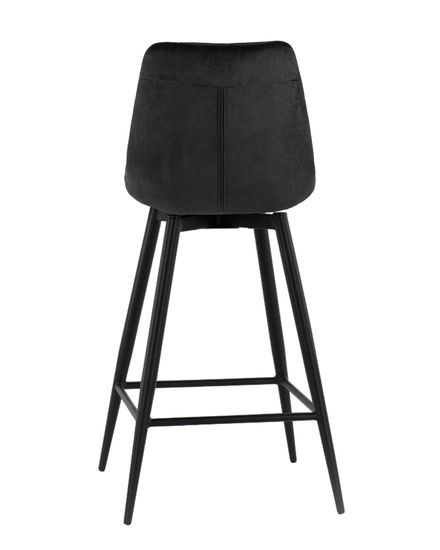Стул барный Флекс с поворотным механизмом велюр черный