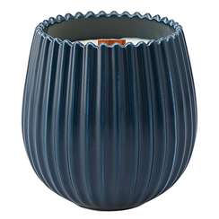 Свеча ароматическая с деревянным фитилём nutmeg, leather & vanilla из коллекции edge, синий, 60 ч