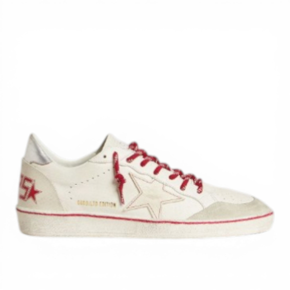 Кеды Women’s Ball Star LTD CNY in white leather with a lived-in effect