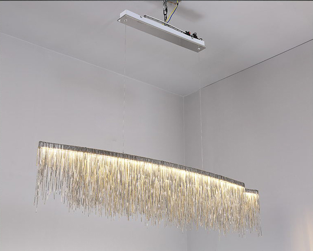 Pendant design lamp Waterfall  L120 (Silver)