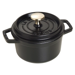 STAUB Чугунная кастрюля Cocotte 14 см 800 мл черная