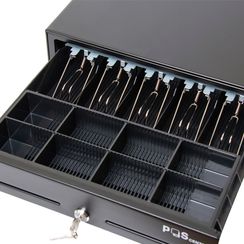 Денежный ящик POScenter 16MK 410x420x100 механический, PUSH, черный