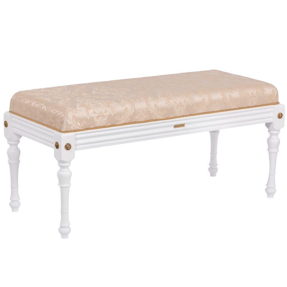 Банкетка Классика 2 Белый Каледония Айвори