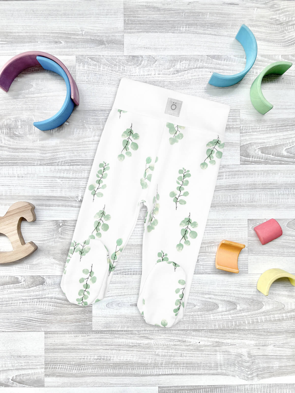 Ползунки Mjölk Эвкалипт на широком поясе