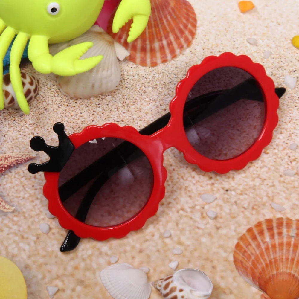 Очки солнцезащитные детские «Sunshine», корона, микс цветов