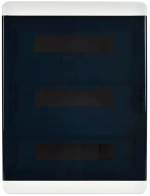 Корпус пластиковый ЩРВ-П-54 IP41 черная прозрачная дверь TEKFOR IEK