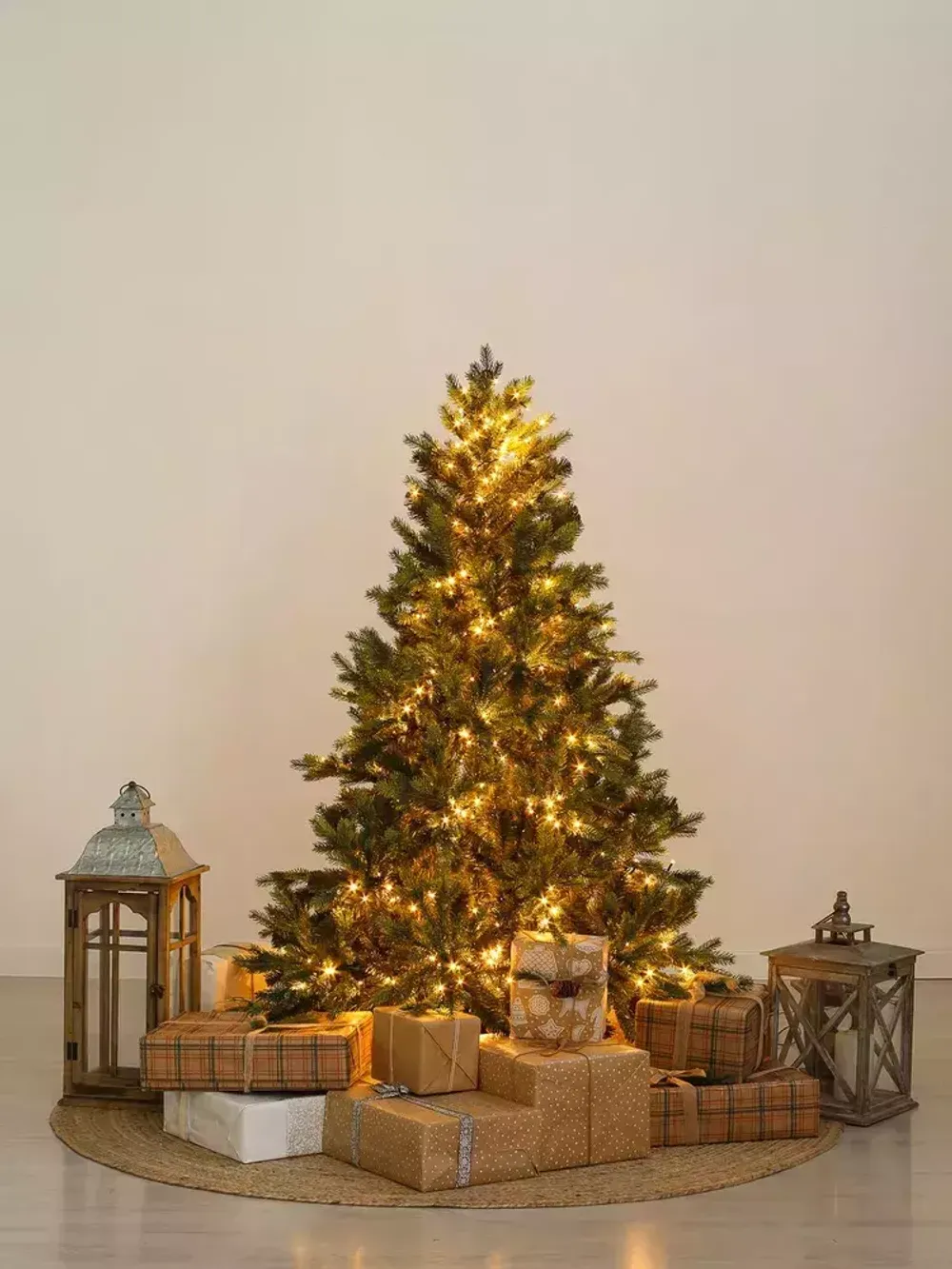 Елка с гирляндой «Грацио» (Литая+пвх) 180 см / 1,8 м