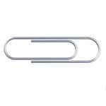 Скрепки STAFF "EVERYDAY", 28 мм, оцинкованные, 100 шт., в картонной коробке, Россия, 224799