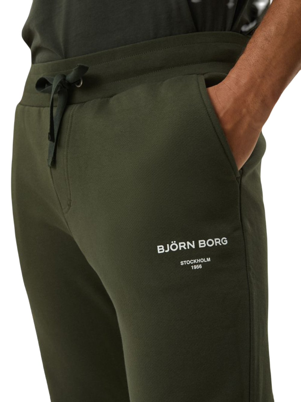 Мужские теннисные штаны Björn Borg Logo Pants - зеленый