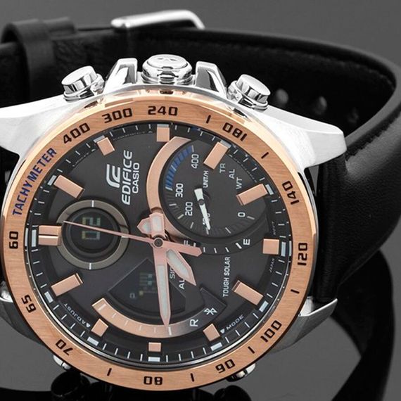 Японские наручные часы Casio Edifice ECB-900GL-1B с хронографом