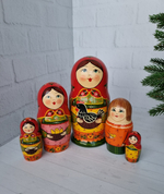 Матрешка "с курочкой" традиция 5 мест