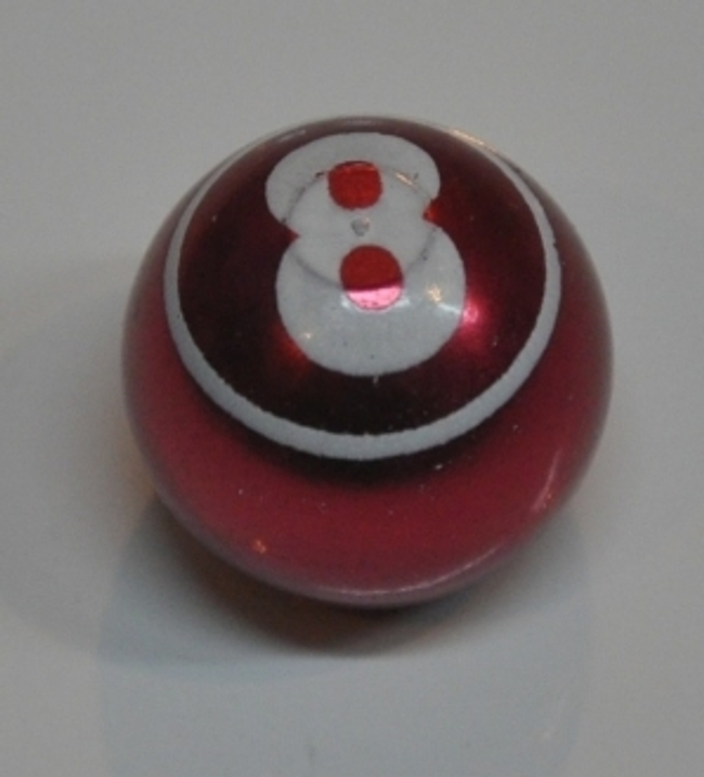 Колпачок для а/v в виде шара  "8", красный. NZ-08 Red