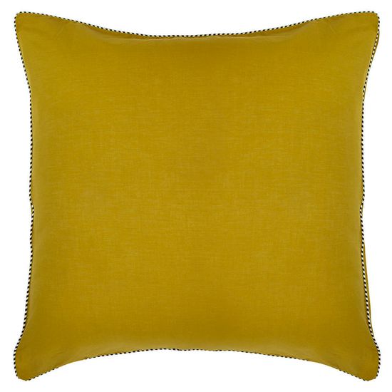 Набор из двух наволочек оливкового цвета с контрастным кантом из коллекции essential, 70х70 см