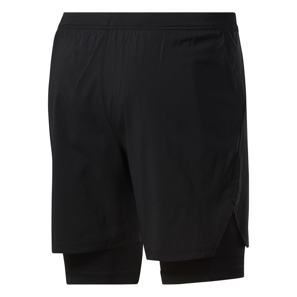 Мужские шорты теннисные Reebok Running Two-in-One Short - black