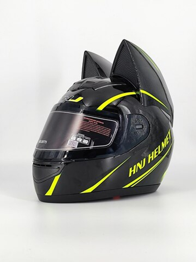 Мотошлем с ушками HJN Cat