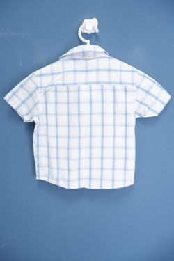 Рубашка из хлопка в клетку на 5 лет