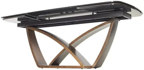 Стол ALONSO 200 TL-137 матовый, итальянская керамика/медный брашированный каркас