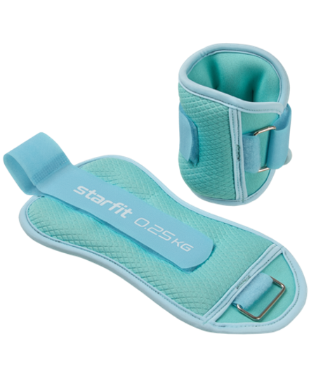 Утяжелители универсальные WT-503, 0,25 кг, мятный/синий пастель