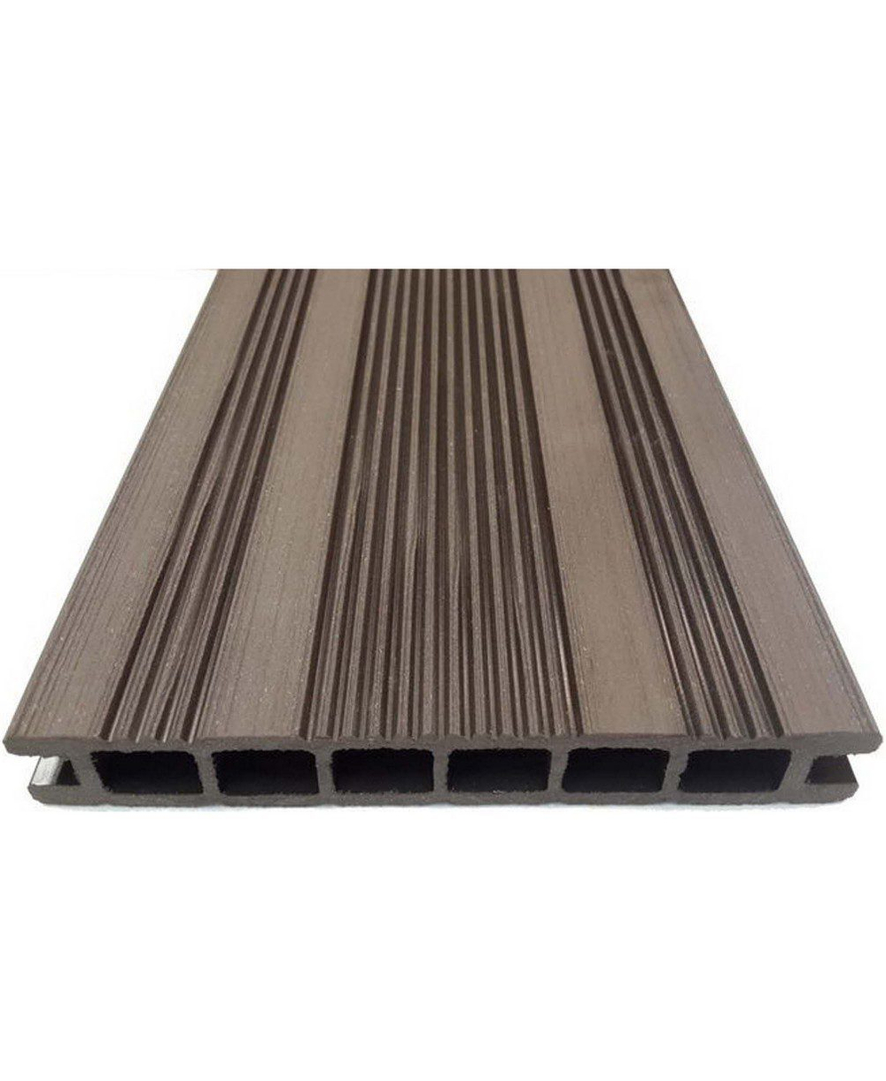ДПК Доска ДПК для террасы шовная 23,5x165x4000мм Ecodeck Венге