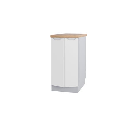 Кухня Модуль СТ 400 Тренто Белая кожа