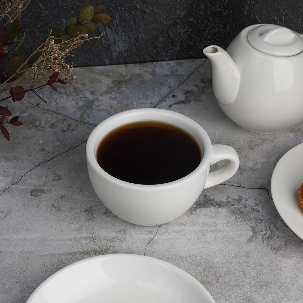 Чайная пара 300 мл белая d 10,5 см h6,8 см фарфор P.L. Proff Cuisine [4]