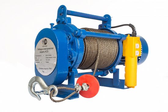 Лебедка TOR CD-300-A (KCD-300 kg, 220 В) с канатом 30 м
