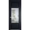 Межкомнатная дверь эмаль Profil Doors 2.3.3PD нэви блу остеклённая
