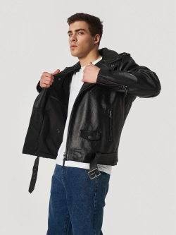 Косуха из натуральной кожи байкерская куртка