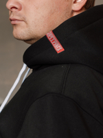 Худи Варгградъ мужская чёрная «Аляска 2004» с начёсом