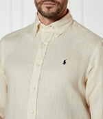 Льняная рубашка POLO RALPH LAUREN - кремовый(710966294)
