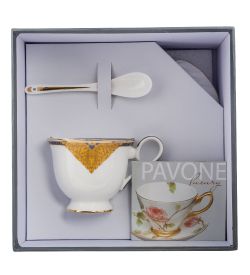 Pavone JK-198 Чайная пара «Золотой Палермо» (Gold Palermo  )