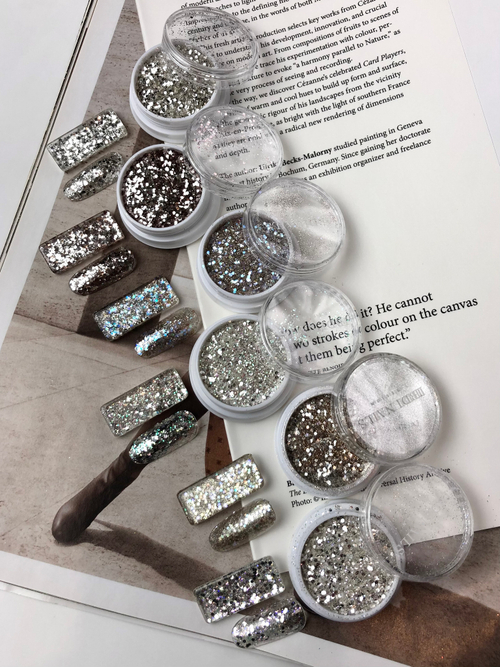 IBDI Глиттер SILVER SHINE 02