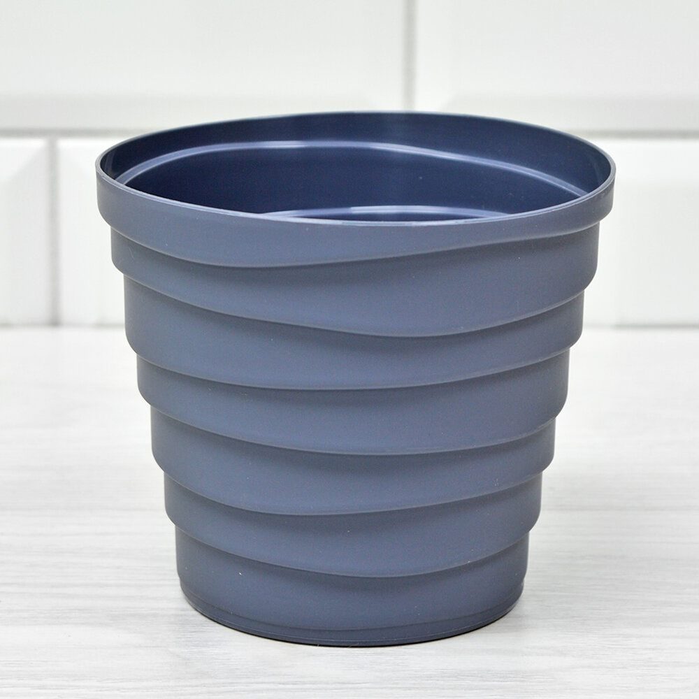 Кашпо Бархан 0,9л, антрацит