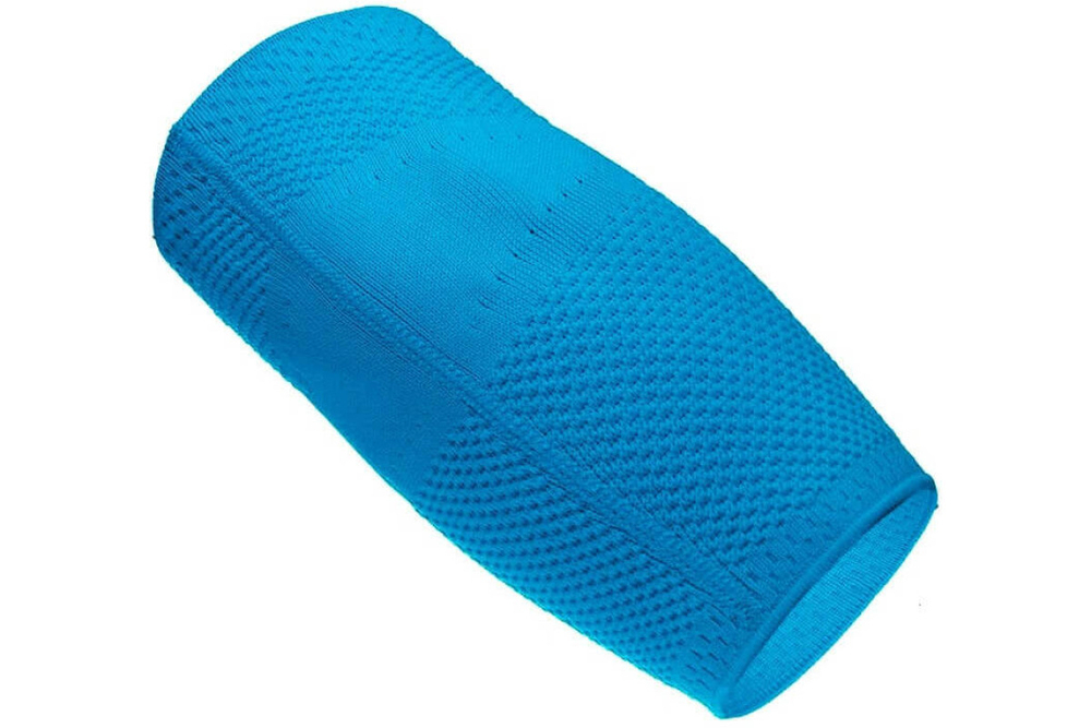 Налокотник эластичный трикотажный с силиконом HABIC, голубой интенсив, размер 5