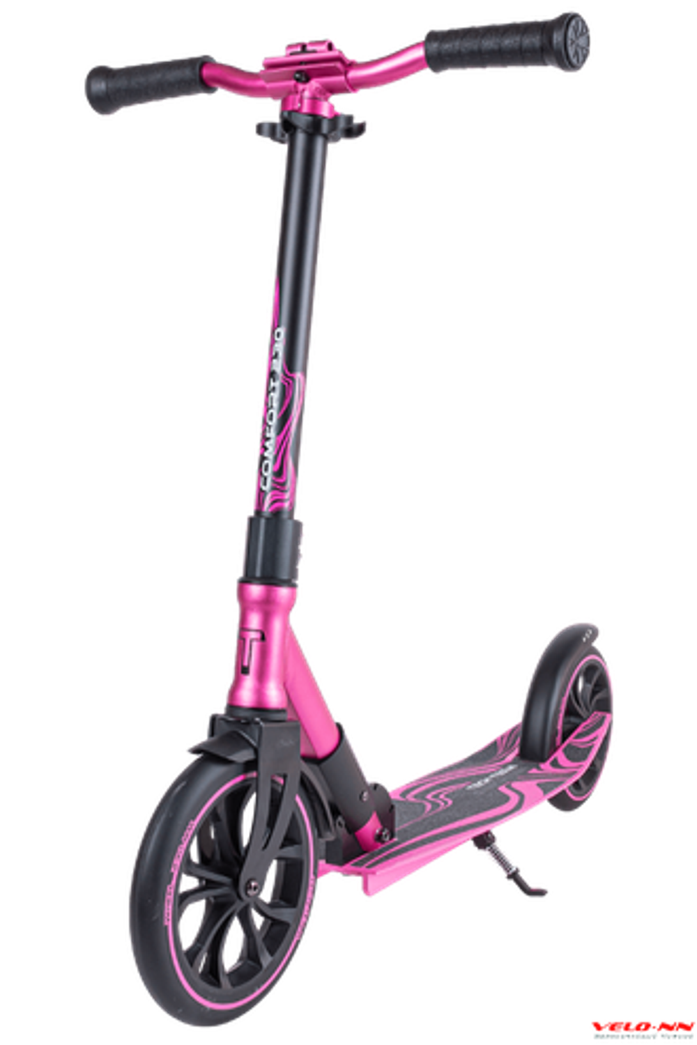 Самокат Tech Team  COMFORT 230R 2022 черный/розовый