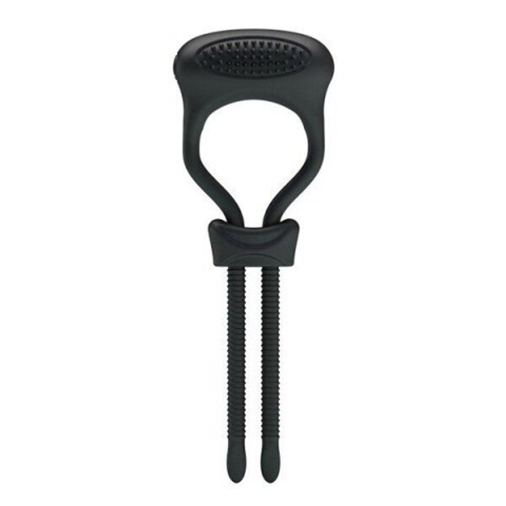 Эрекционное кольцо с фиксацией и вибрацией Curitis