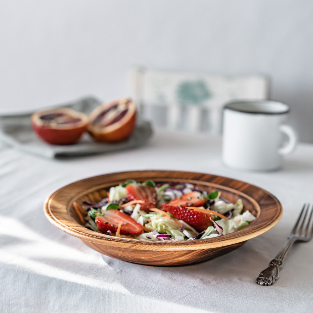 Тарелка Art of Siberia из сибирского кедра серии Аристократ, 23,5 см. T141