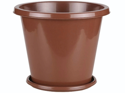 Горшок цветочный Эконом 10л, коричневый