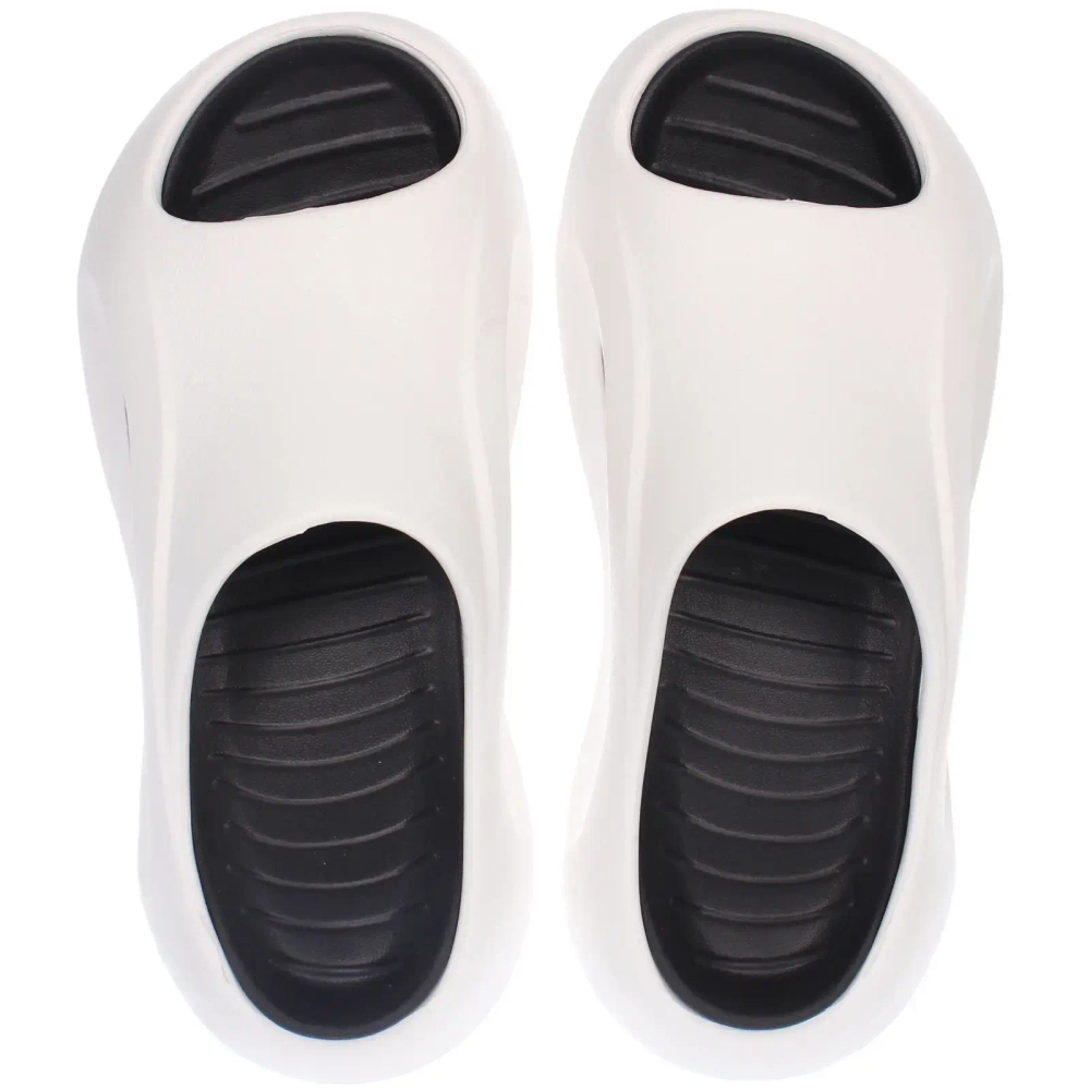 Шлепанцы мужские «PRIME», цвет белый, черная стелька, р-р 42-43