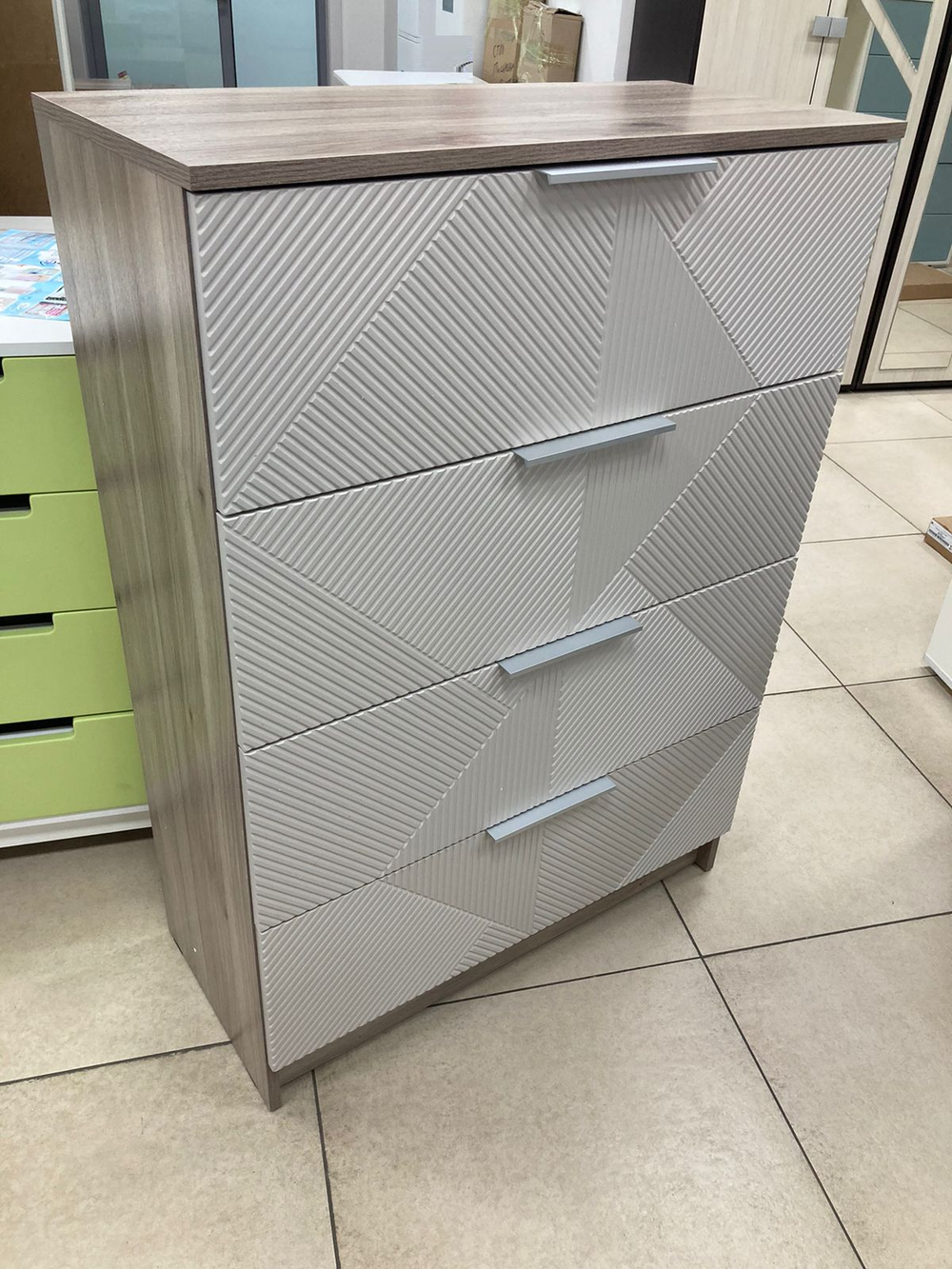 Комод Эмилия КМ-02 дуб смоки/айриш