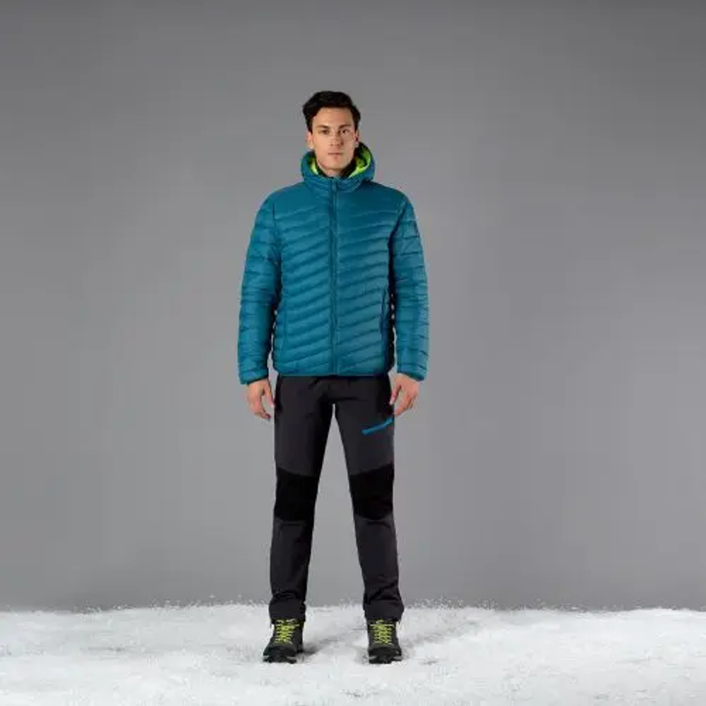 Куртка CMP Men's quilted jacket with Du Pont Sorona recycled padding, артикул 32K3147, цвет OIL GREEN (E319)