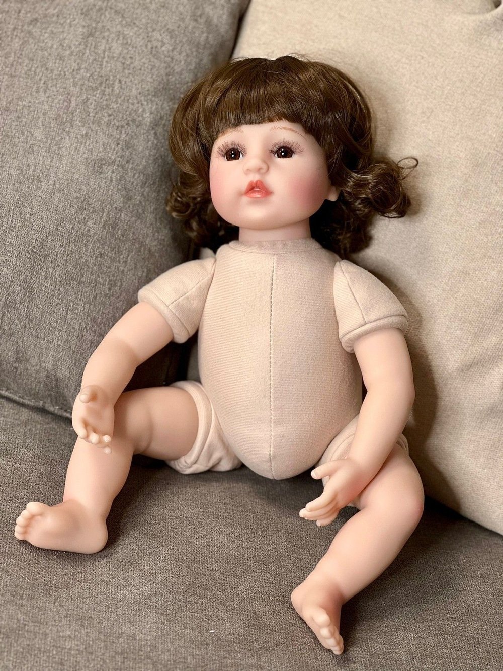 Кукла Реборн мягконабивная 48см в пакете (FA-076)