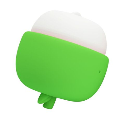 Зеленый клиторальный стимулятор в форме яблочка Apple Secret (Цвет: зеленый)