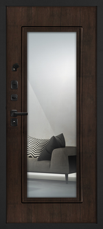 Дверь для квартиры входная металлическая с зеркалом - 1006