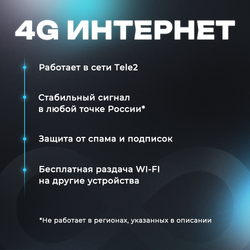 Сим карта безлимитный интернет в сети теле2